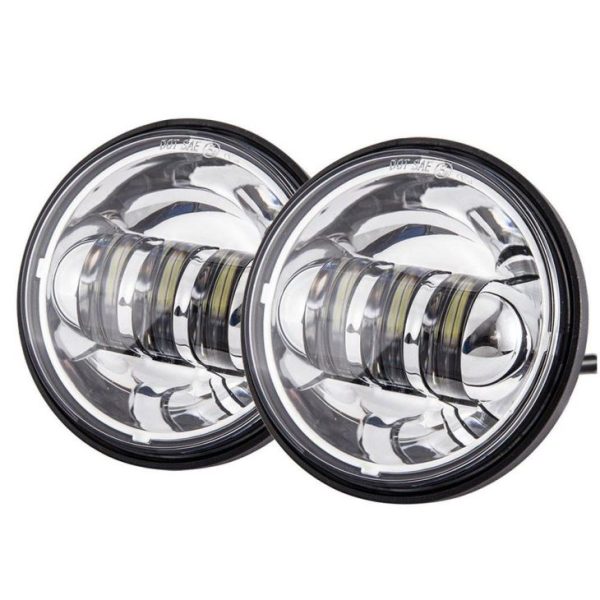 12V motorfiets Led-passerende lamp 4.5 'Led-mistlamp voor Harley Davidson 4 1/2 inch ronde mistlamp