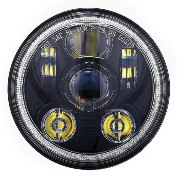 5.75 Led Halo-koplampen voor Harley Davidson-motorfiets VRSCDX Dyna FLSTSC