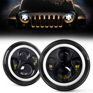 7 Inch Led Halo Verlichting Voor Jeep Wrangler JK CJ TJ Harley Davidson Hummer H2 Royal Enfield Auto-accessoires