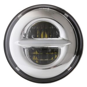 Auto-accessoires 12v 24v 7 inch ronde led-koplamp Sealed Beam Angel Eyes 45w voor Harley-motorfiets