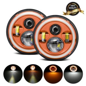 DOT keurde 7 inch ronde led-koplamp voor motorfietsonderdelen goed