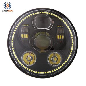 DOT E-keur goedgekeurd 5 3/4 inch led-koplamp met DRL-halo voor Harley-Davison