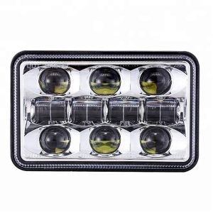 Extra heldere 4x6 led-koplamp voor vrachtwagen Rechthoekige auto led-koplampassemblage voor Peterbilt / kenworth