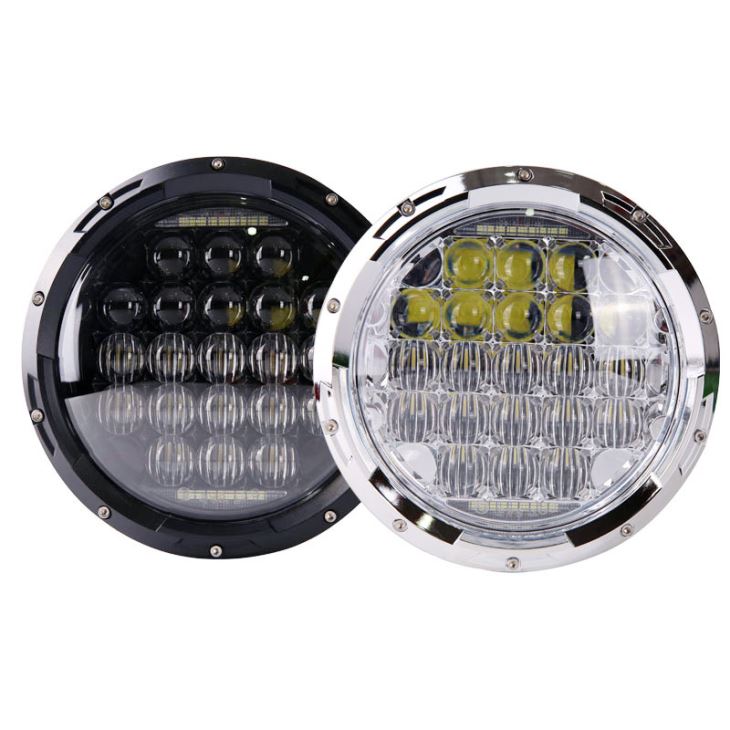 Voor Hummer / voor Royal Enfield LED-koplamp met hoge dimlicht DRL voor motorfiets 7 inch ronde koplamp