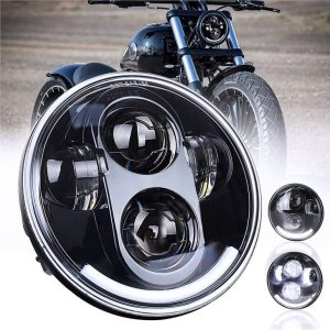 Hoge Lumen Motorfiets Led Projector Koplampen 5.75 '' Led Koplamp 12v Koplamp Voor Harley Davidson