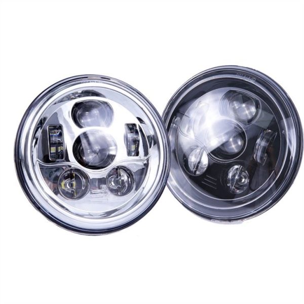 Morsun 12v 24v 58w LED-koplamp voor Wrangler JK 7inch ronde koplamp Hoog dimlicht