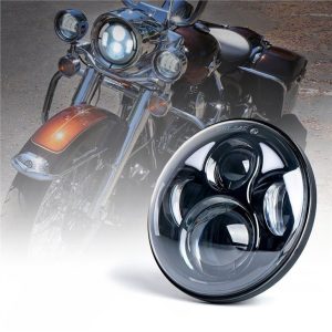 Morsun 5.75inch ronde koplamp voor Harley Davidson 12v 24v H4 koplamp