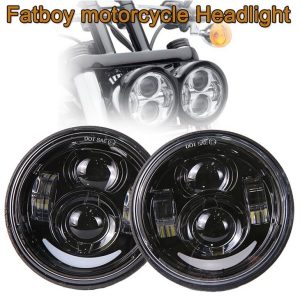 Morsun Auto-onderdelen LED-koplamp voor Dyna Fat Bob Dual Lamp met Halo High Low Beam-projector