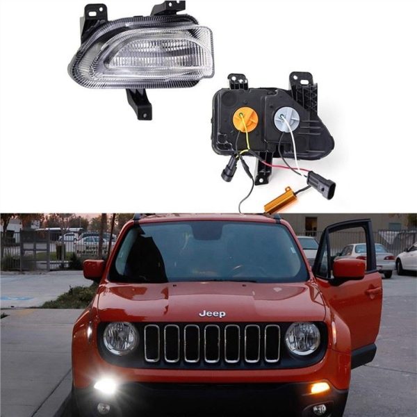 Morsun Auto-accessoires Led-dagrijverlichting voor Jeep Renegade 2015-2018 2015