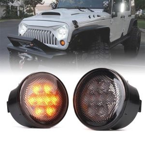 Morsun auto verlichting systeem LED front grill turn signal voor 2007-2016 Wrangler Jk Tj