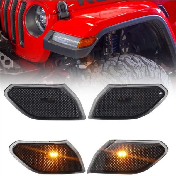 Morsun LED Sidemarkers richtingaanwijzer voor 2018 "Jeep JL Wrangler"