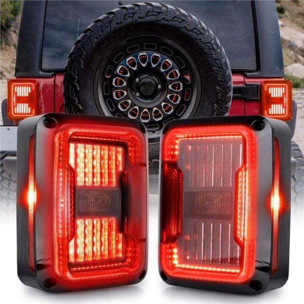 Morsun gerookt duidelijke led achterlichten voor Jeep Wrangler JK 2007-2017 AMERIKAANSE EU-versie