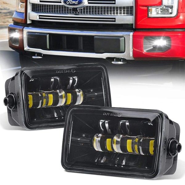 Morsun Square Super Heldere LED Mistlamp Voor Ford F150 2015 Vierkante Mistlampen 2200LM