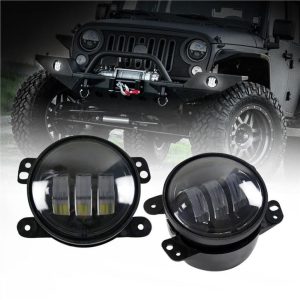 Morsun Zwart Chroom LED Ronde Koplamp Voor Jeep Wrangler JK TJ LJ