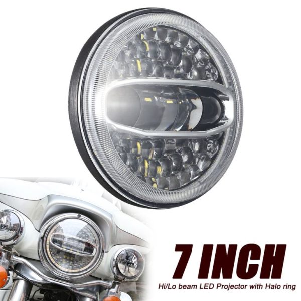 Nieuwe 7 inch led projector koplamp voor Harley Davidson 108W led motorfiets koplamp